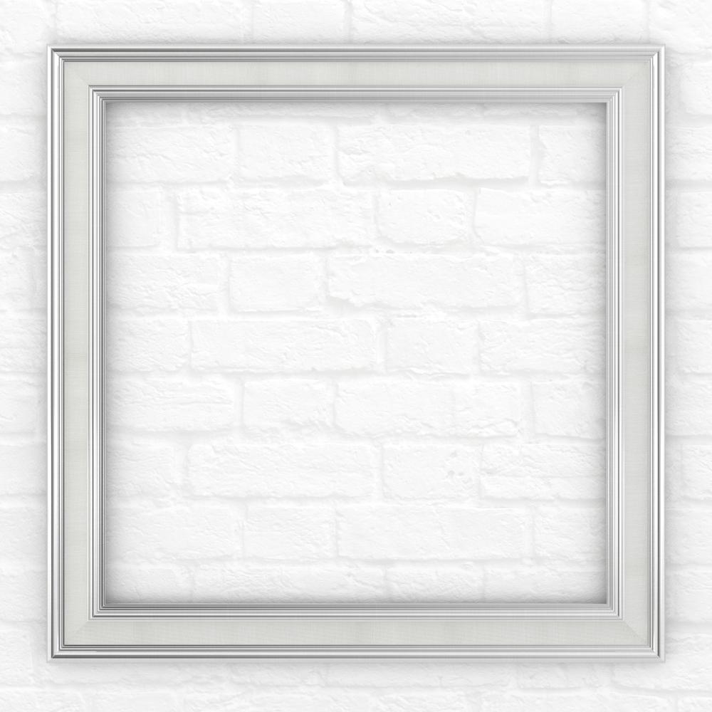 Delta 33 In X L2 Square Mirror Frame Chrome And Linen L2 Square Mirror Frame In Chrome