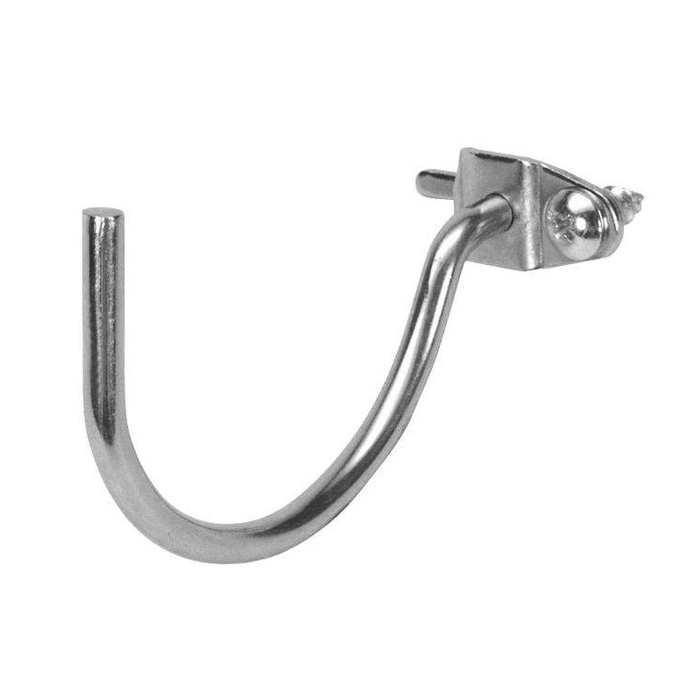 DuraHook 33/4 in. Curved 33/32 in. I.D. Zinc Plated Steel Pegboard Hook for DuraBoard (10Pack