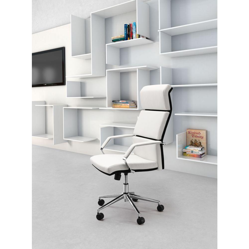 ZUO Lider Pro White Office Chair-205311 - The Home Depot