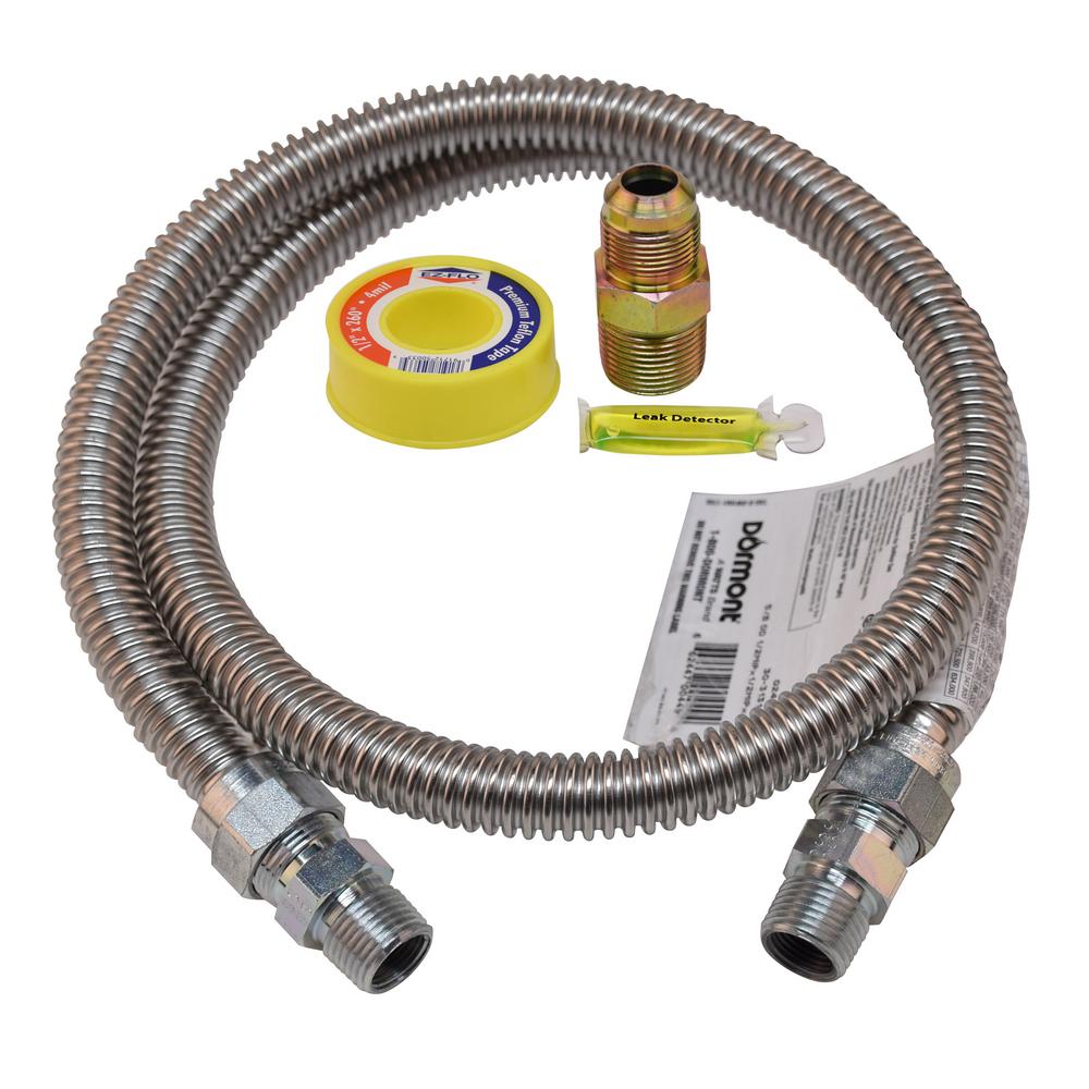 Everbilt 48 In Stainless Steel Range Gas Connector Kit 69014hd The Home Depot