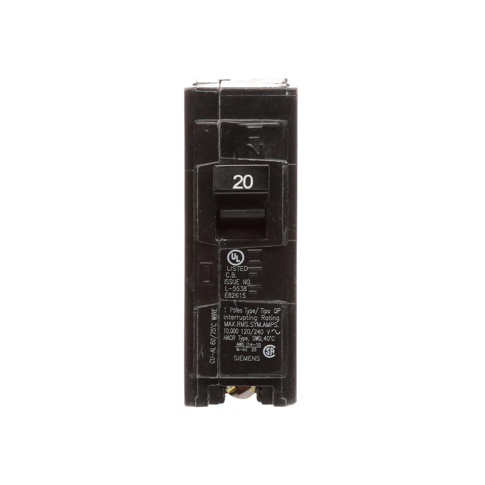 Details about / Q120 ITE 20 amp 1 pole Type QP Breaker