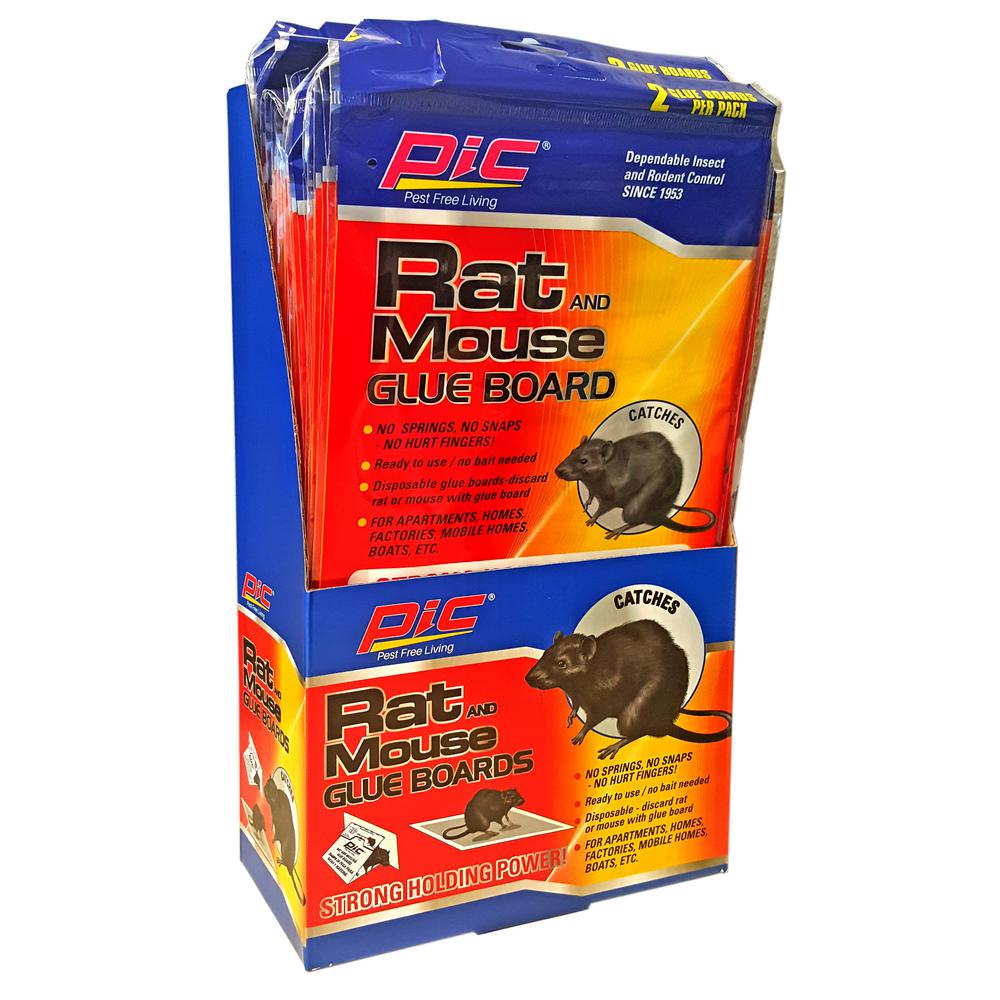 PIC Glue Large Rat Board Traps (2Pack/Case) (Total Number of Boards