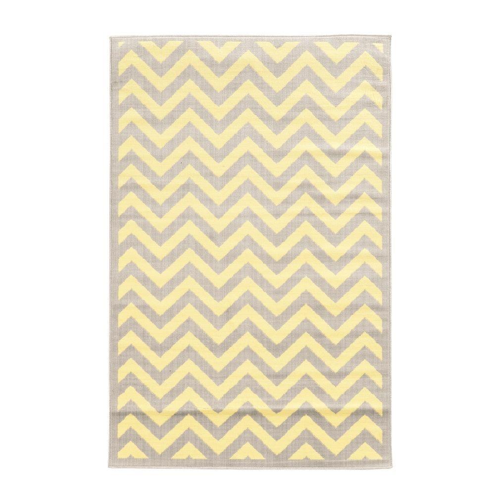Linon Home Decor Capri Chevron Grey And Cream 4 Ft X 7 Indoor Linon Home Decor Capri Chevron Grey And Cream 4 Ft X 7 Indoor