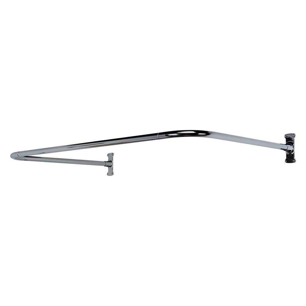 Barclay Products 54 in. x 26 in. U Shower Rod in Chrome414054CP