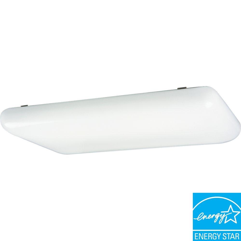 Progress Lighting 4-Light White Fluorescent Fixture by Progress Lighting