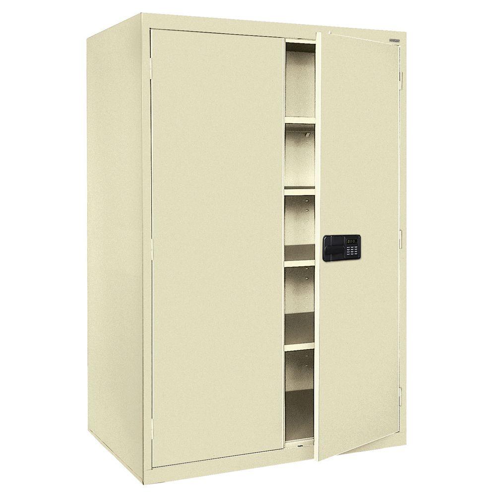 Sandusky Elite Series 78 in. H x 46 in. W x 24 in. D 5Shelf Steel Keyless Electronic Handle