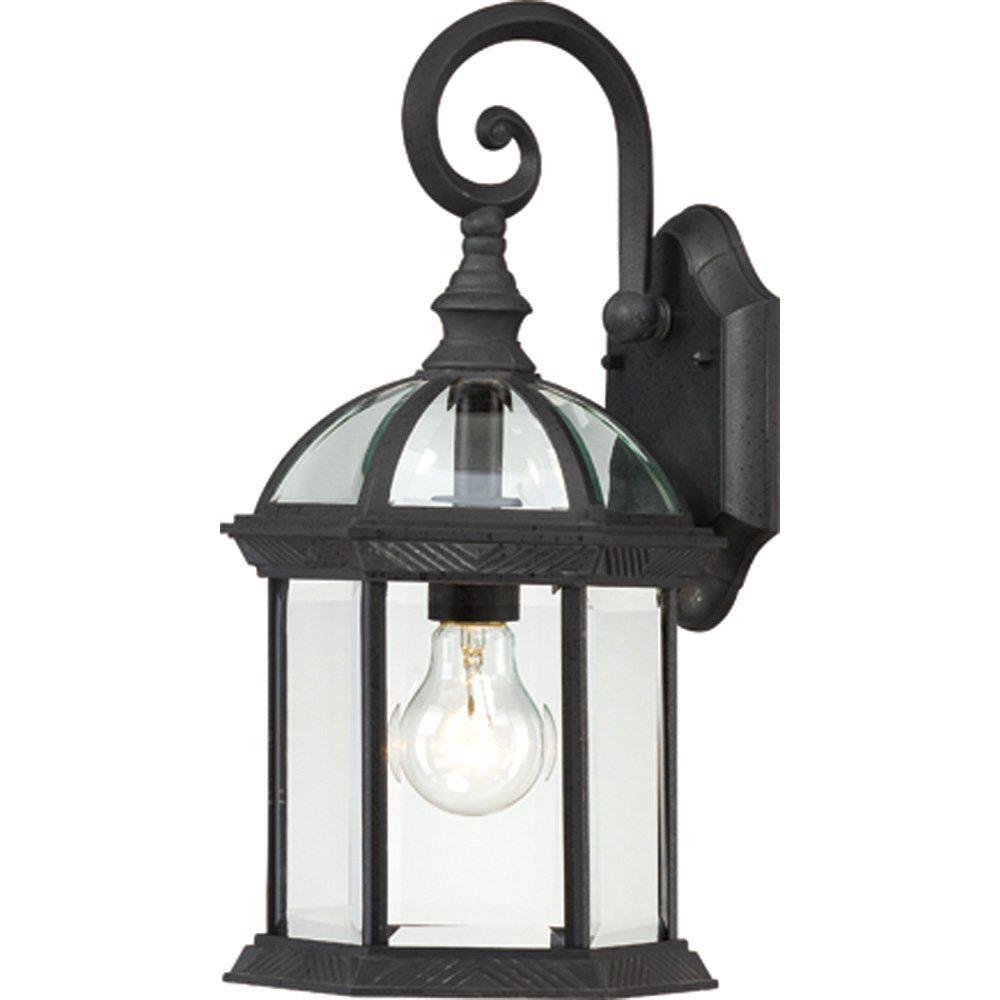 Thomas Lighting Mission 1Light Black Outdoor WallMount Lantern