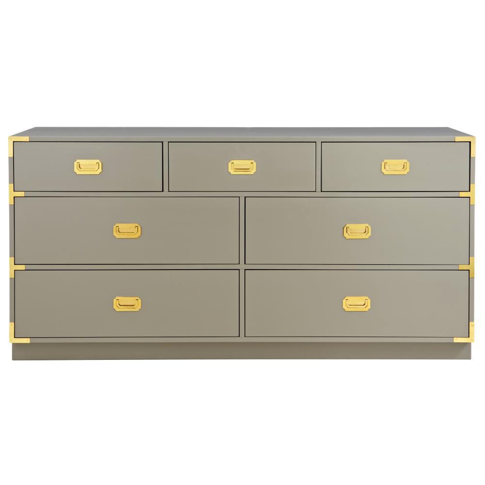 Home Decorators Collection Chatham 7-Drawer Taupe Grey Dresser
