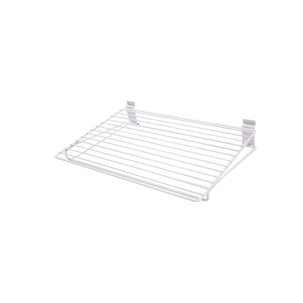 18 in. White Steel Narrow All Purpose Shelf for Wire ShelvingWALL17
