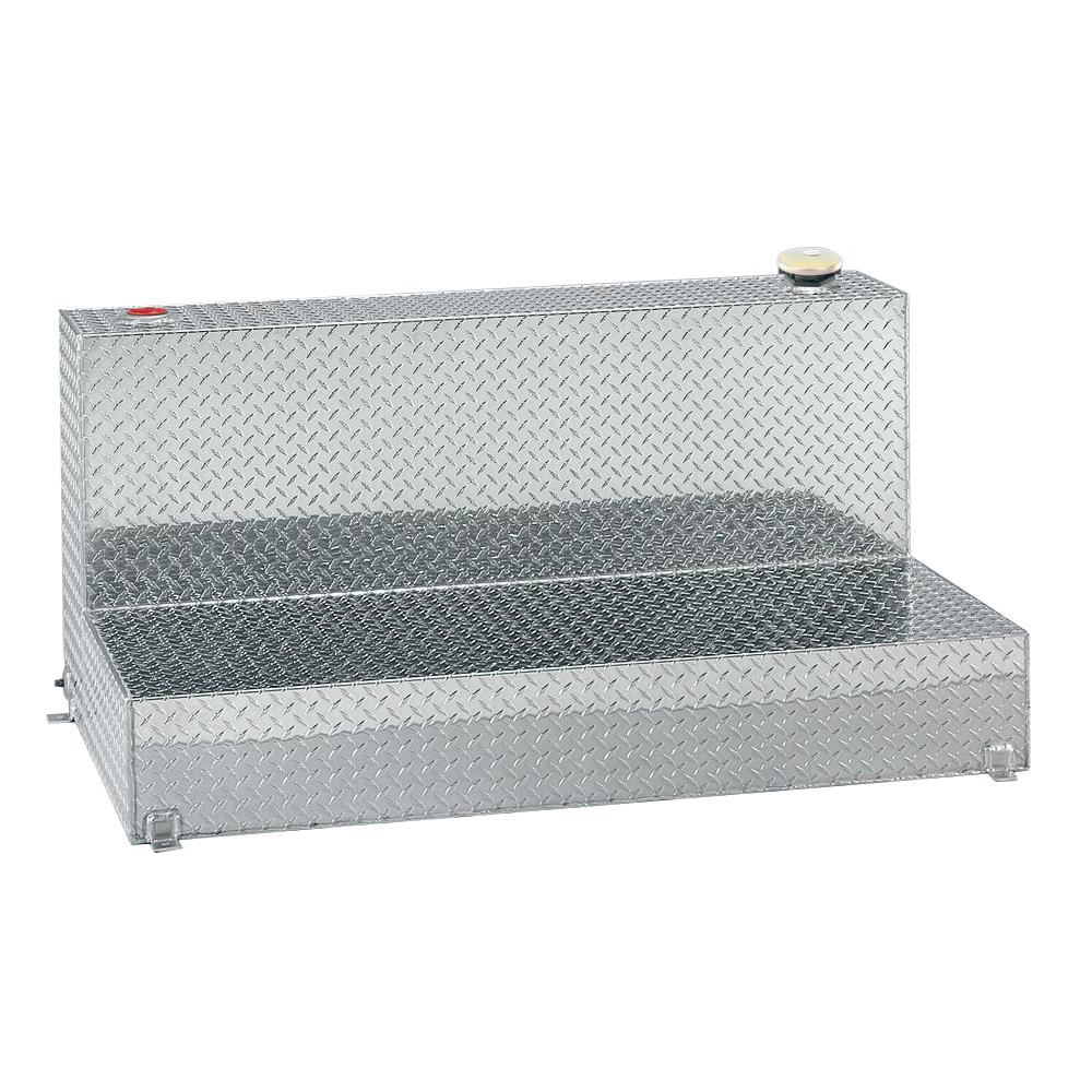 Lund 92 Gal. Aluminum Transfer Tank and Truck Tool Box Combo, Silver