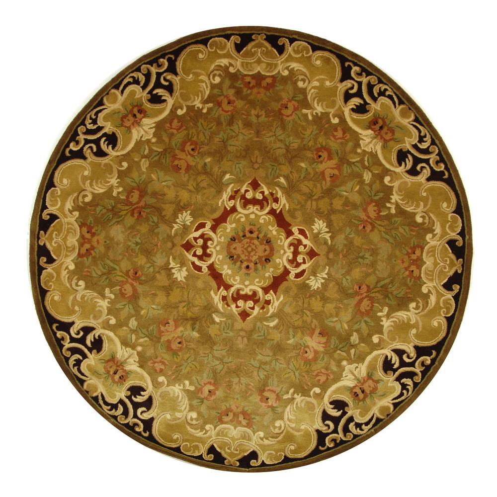 Safavieh Classic Gold/Cola 6 ft. x 6 ft. Round Area RugCL234B6R The