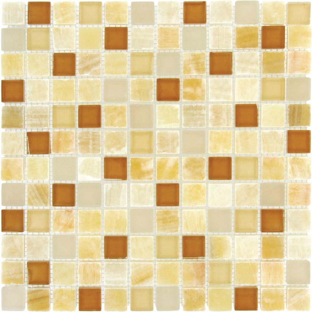 Msi Honey Onyx Caramel 12 In X 8 Mm Gl Stone Mesh Msi Honey Onyx Caramel 12 In X 8 Mm Gl Stone Mesh Mounted Mosaic Tile Th Sgl Hoc The Home Depot