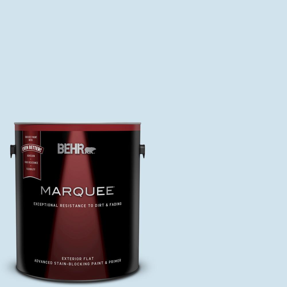 Behr Marquee 1 Gal 550a Sea Sprite Flat Exterior Paint And 550a 1 Sea Sprite Flat Exterior Paint And Primer In One