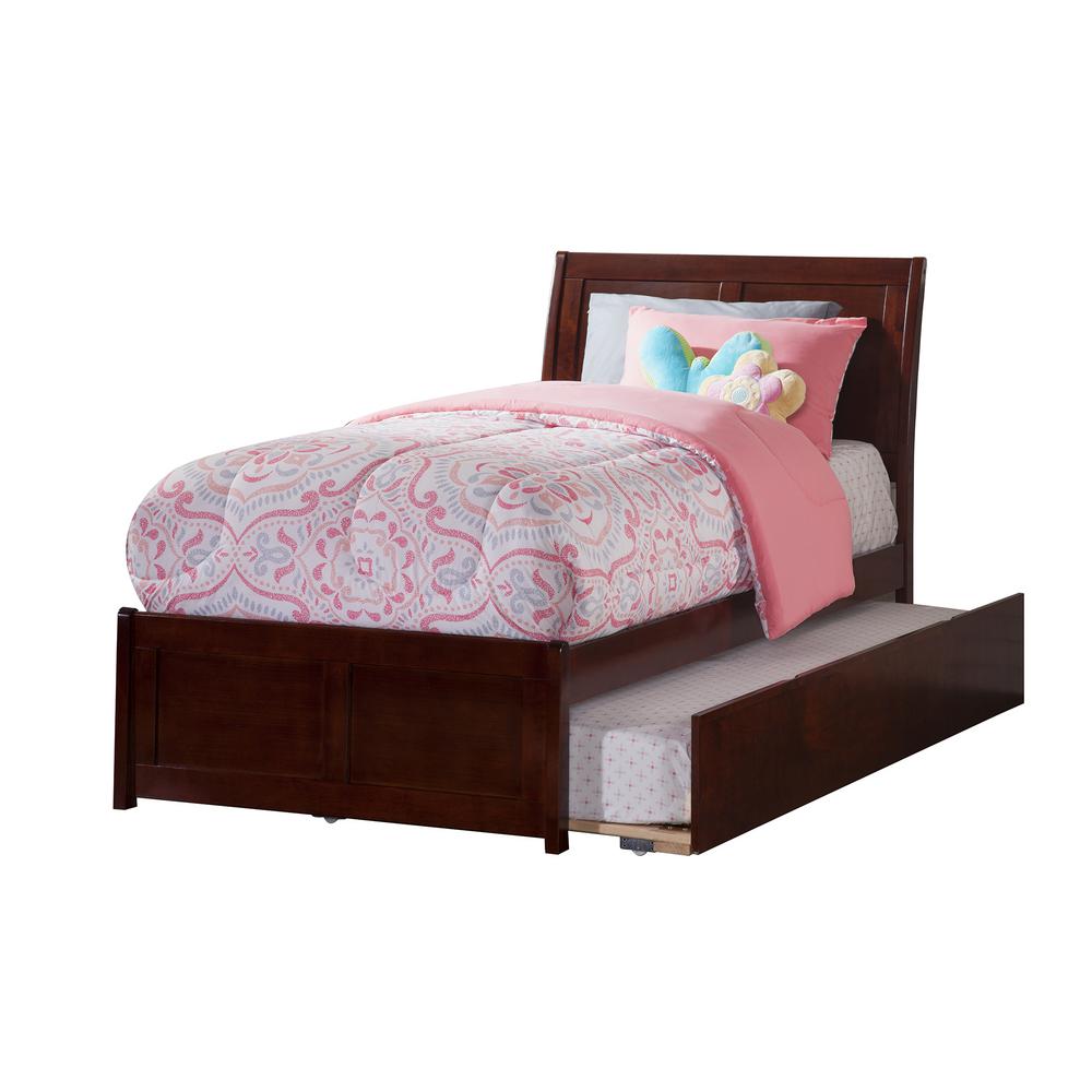 Atlantic Furniture Portland Walnut Twin Platform Bed With Matching Atlantic Furniture Portland Walnut Twin Platform Bed With Matching Foot Board Size Urban Trundle Ar8926014 The Home Depot