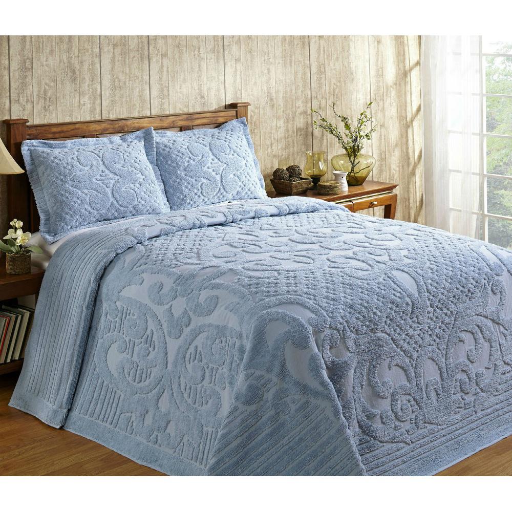 American Traditions French Tile Quilted Cream King Bedspread BQ7168IVKG