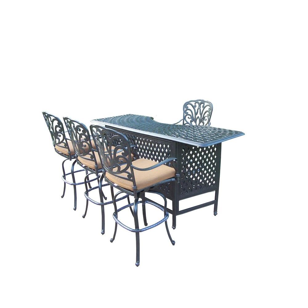 Antique Black Patio Bar Sets Outdoor Furniture The Home Antique Black Patio Bar Sets