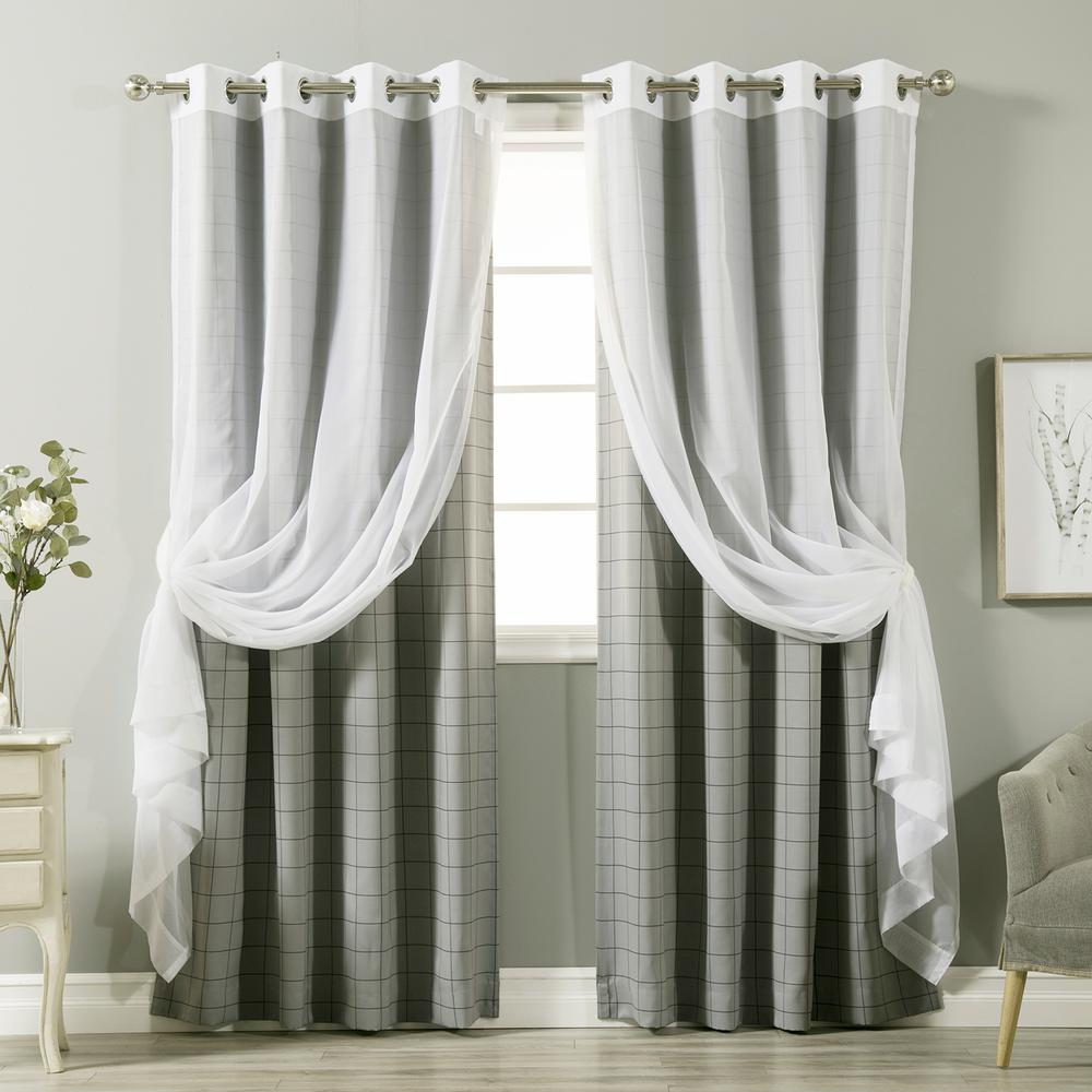 Striped Grommet Contemporary Curtains Drapes Window