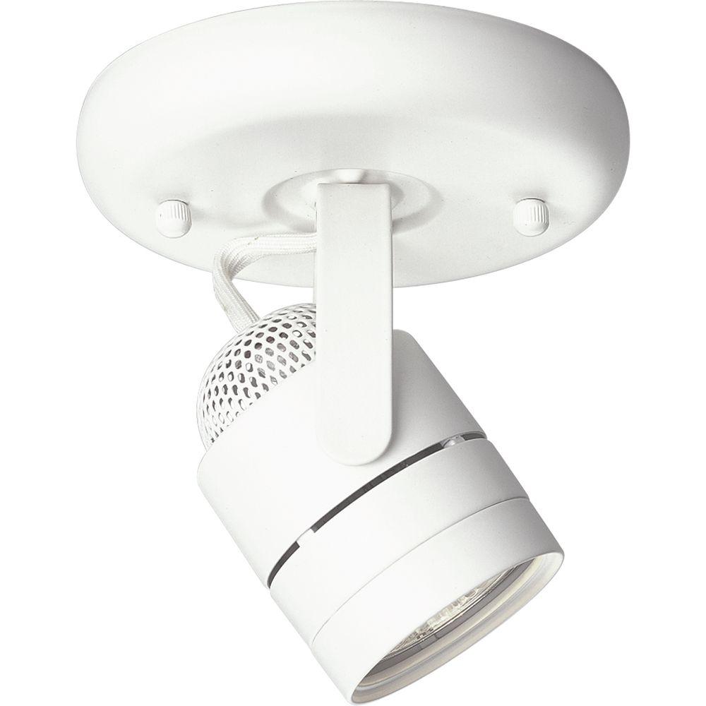 Progress Lighting White 1 Light Spotlight Fixture P6146 30wb The Progress Lighting White 1 Light Spotlight Fixture