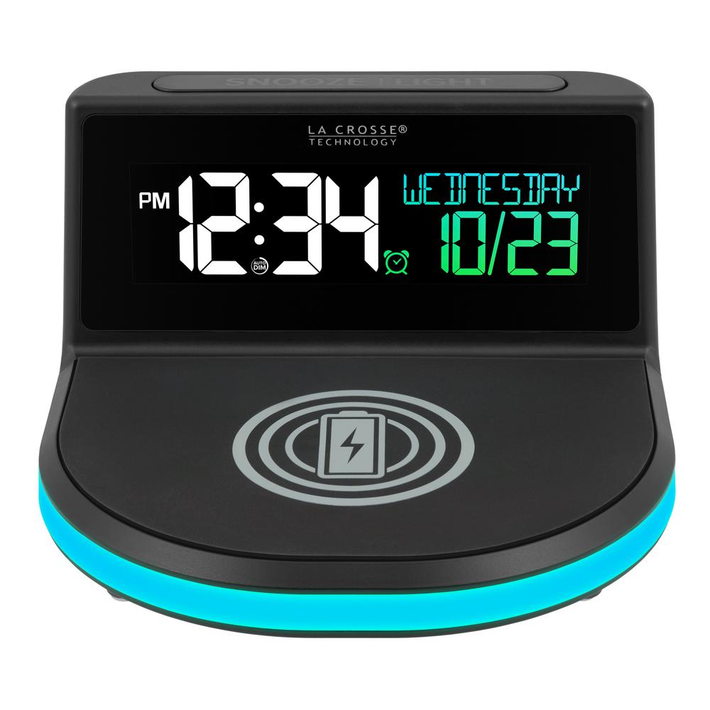 La Crosse Technology Wireless Charging Alarm Clock With Glowing Light Base 617 148 Int The Home Depot - Wireless Charging Alarm Clock La Crosse Technology Wireless Charging Alarm Clock With Glowing Light Base 617 148 Int The Home Depot - Wireless Charging Alarm Clock