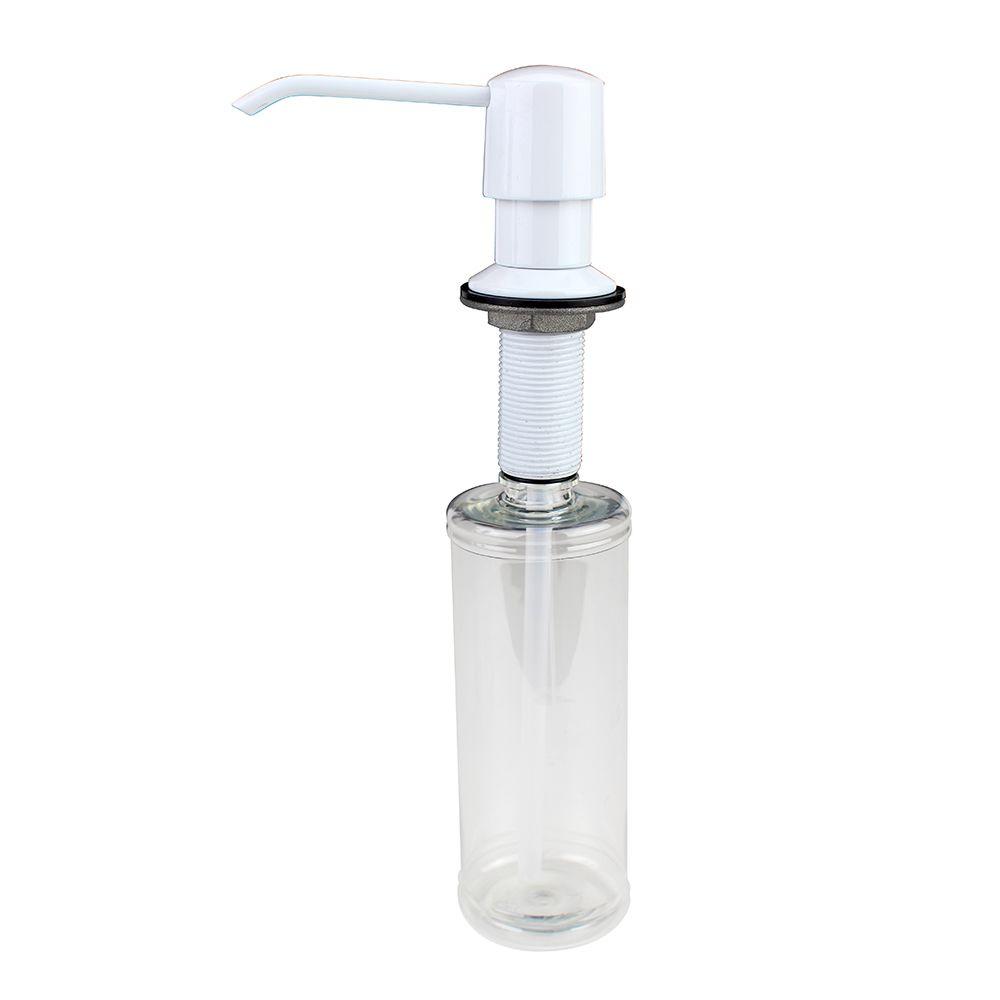 Glacier Bay Straight Nozzle Metal Soap Dispenser in White-36634 - The