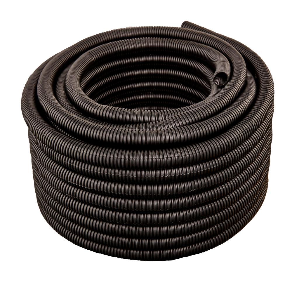 HydroMaxx 1 in. Dia x 100 ft. Black Flexible Corrugated Polyethylene