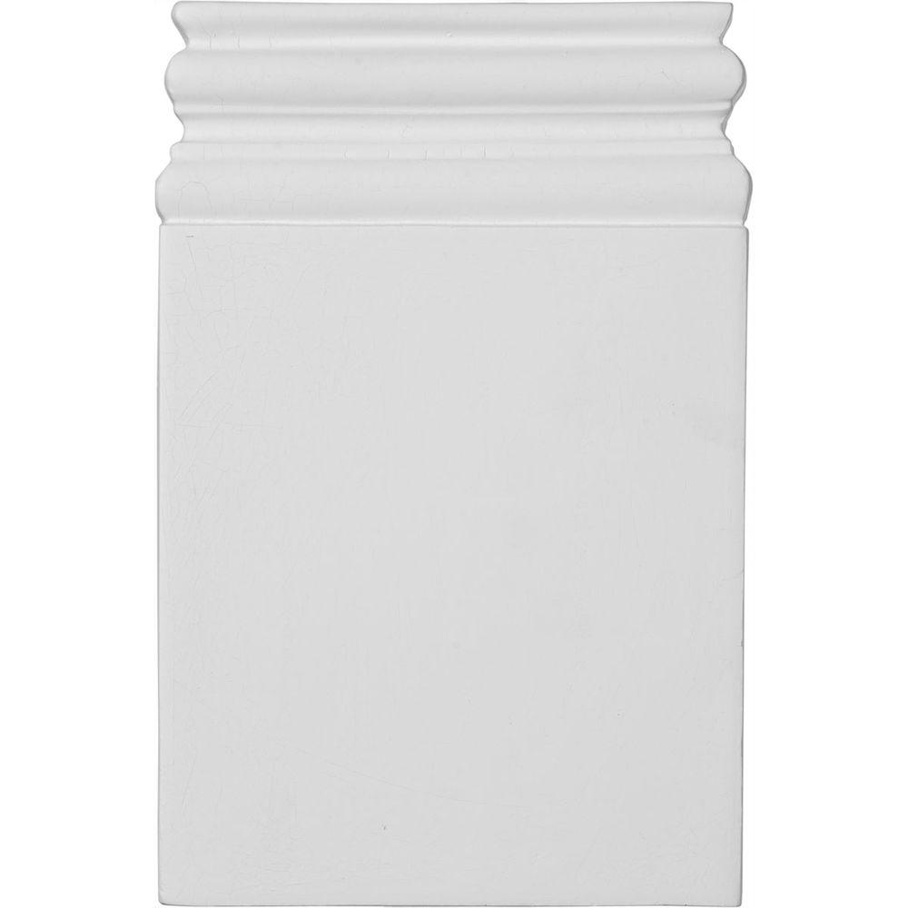 Ekena Millwork 61/4 in. x 1 in. x 93/4 in. Diane Plinth BlockPB06X09X01DI The Home Depot