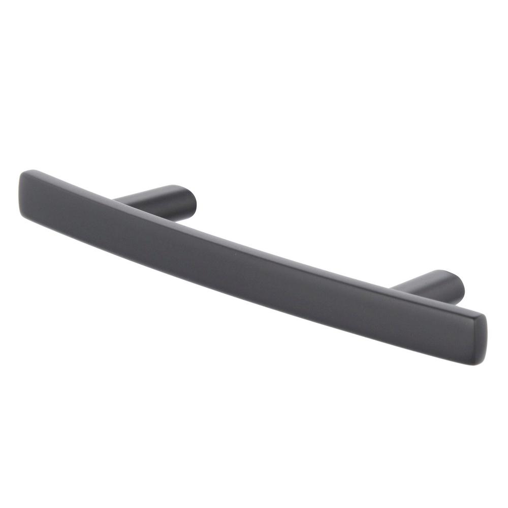 Kitchen Cabinet Hardware Horizontal Bail Pulls 62076 Matte Black Pull 3/" C.C.