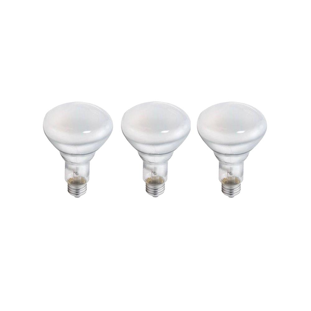 Flood And Spot Incandescent Light Bulbs The Home Depot 45 Watt Br30 Incandescent Duramax Flood Light Bulb 3 Pack
