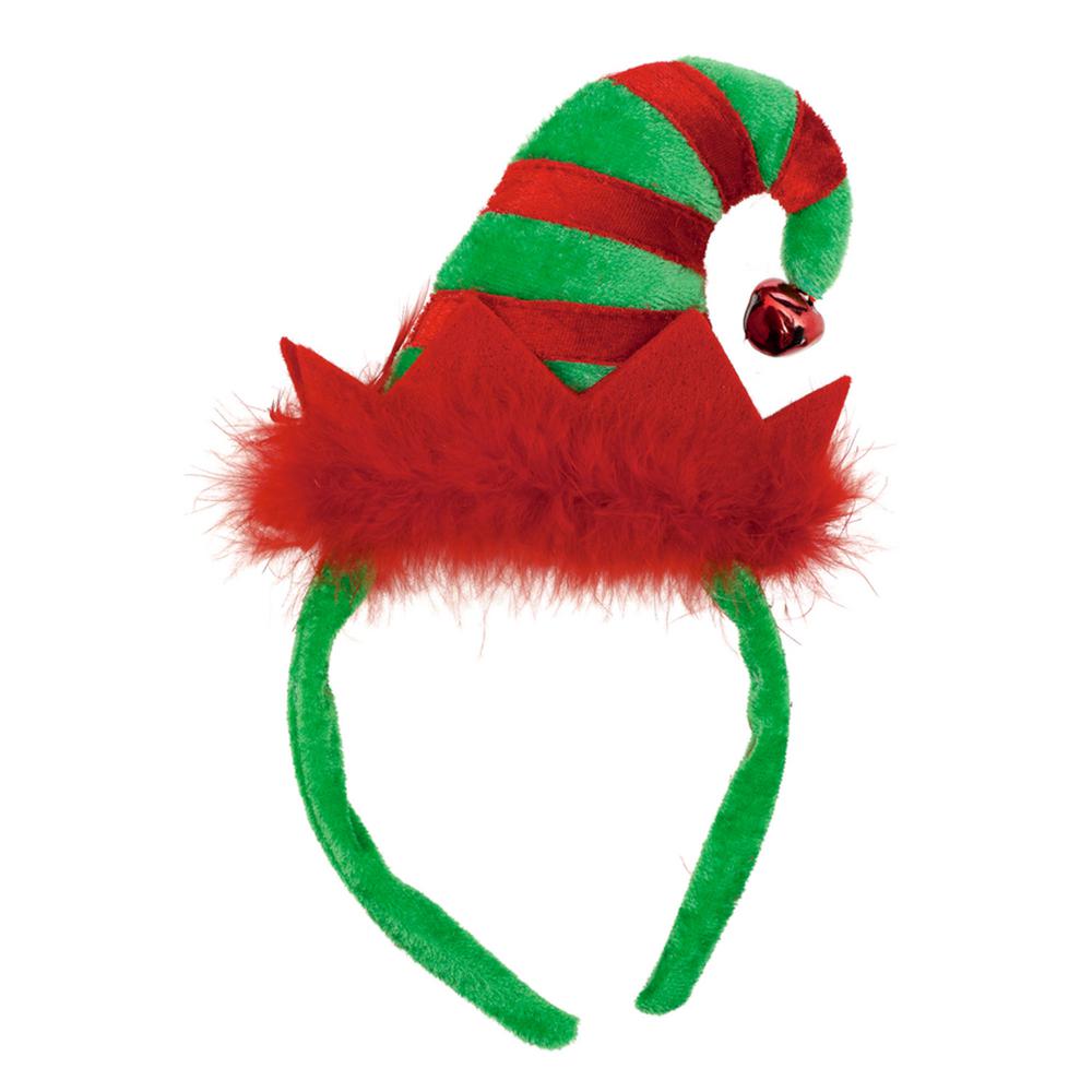 Amscan 9 in. x 5 in. Elf Christmas Hat Headband (3-Pack)-318719 - The Home Depot