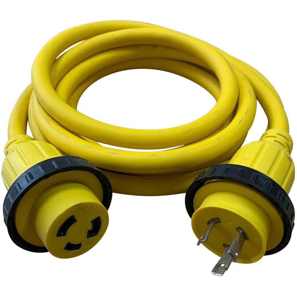 Halex 25 ft. 10/3 30 Amp 125Volt Marine Shore Power Extension Cord31225 The Home Depot