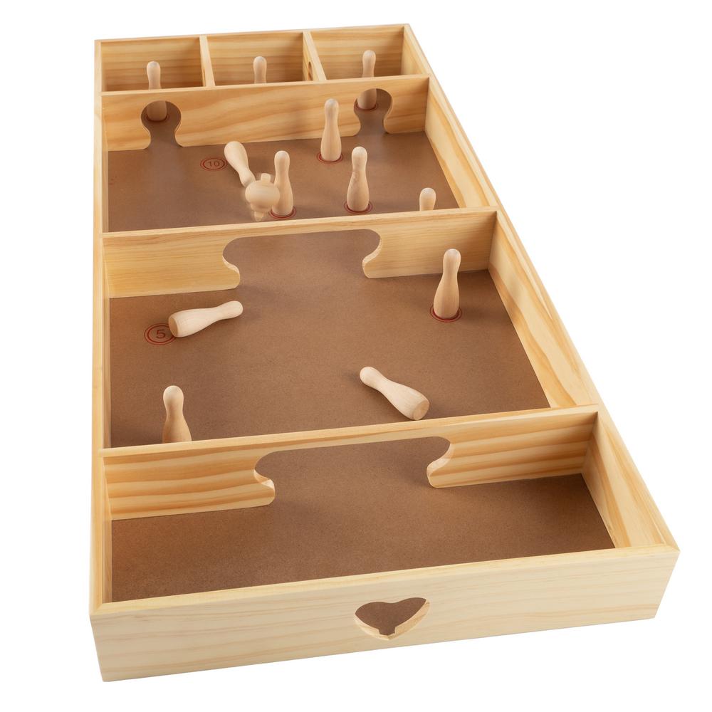 wooden skittles set