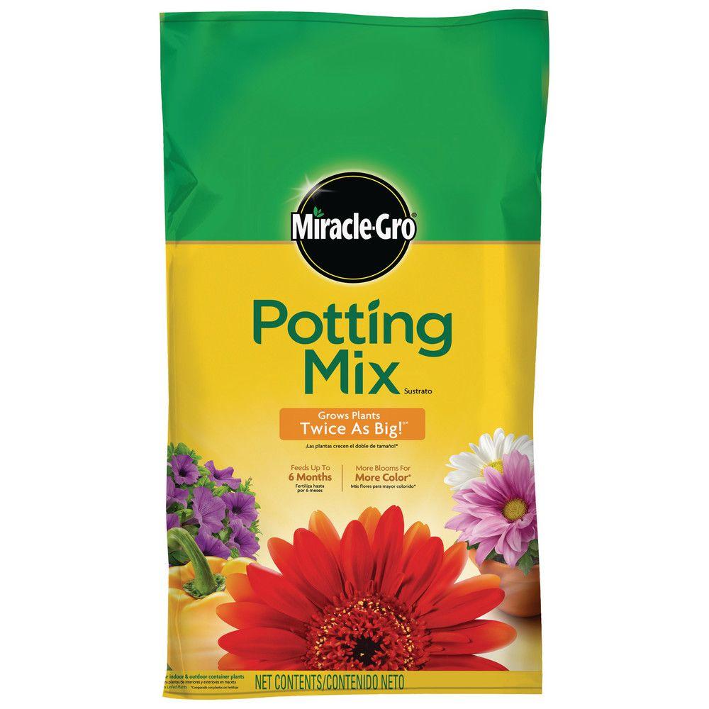 MiracleGro 50 qt. Potting Soil Mix72790430 The Home Depot