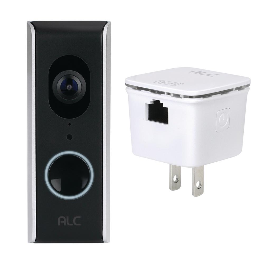 alc 1080p sighthd video doorbell black brushed nickel doorbell kit
