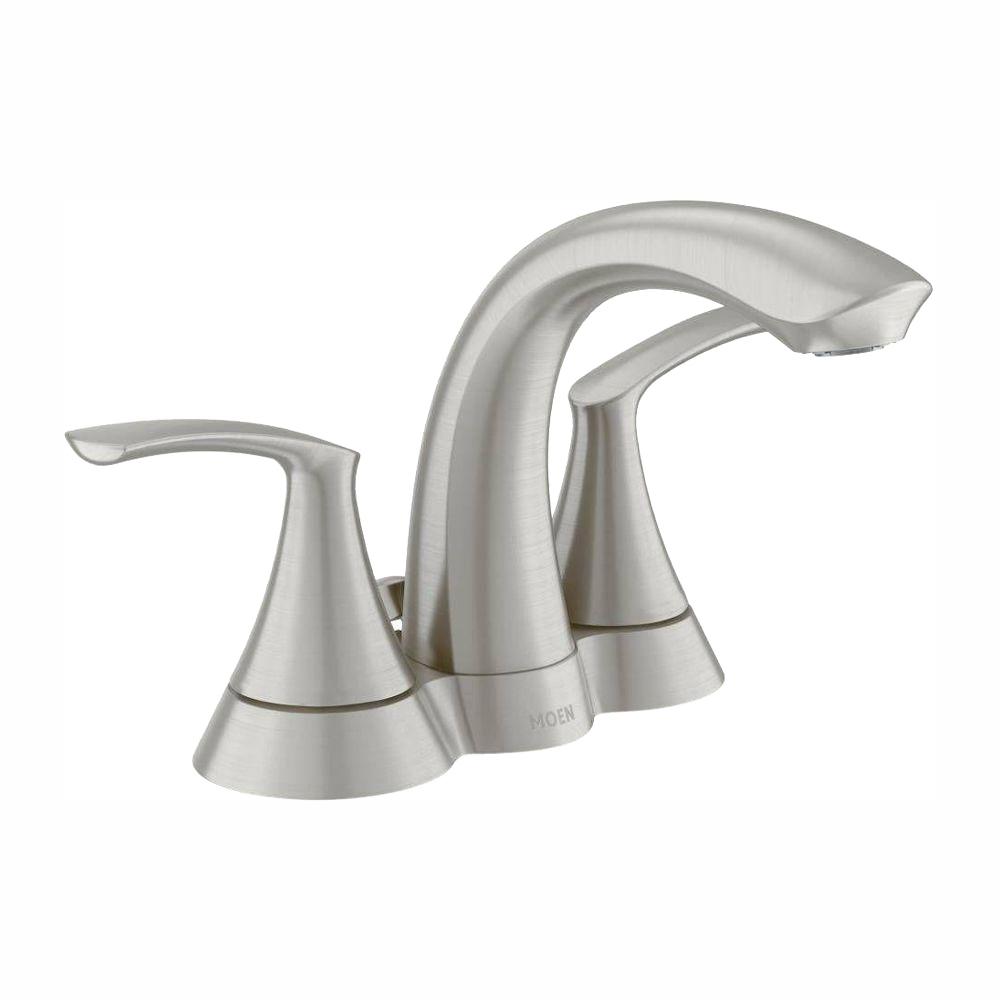 moen darcy 4 in. centerset 2-handle bathroom faucet with 4