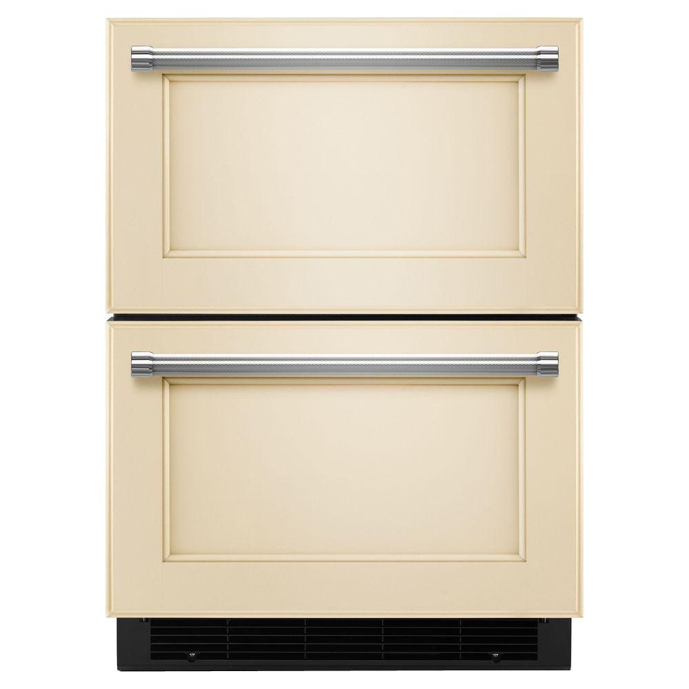 Kitchenaid 4 7 Cu Ft Double Drawer Refrigerator Freezer In Panel