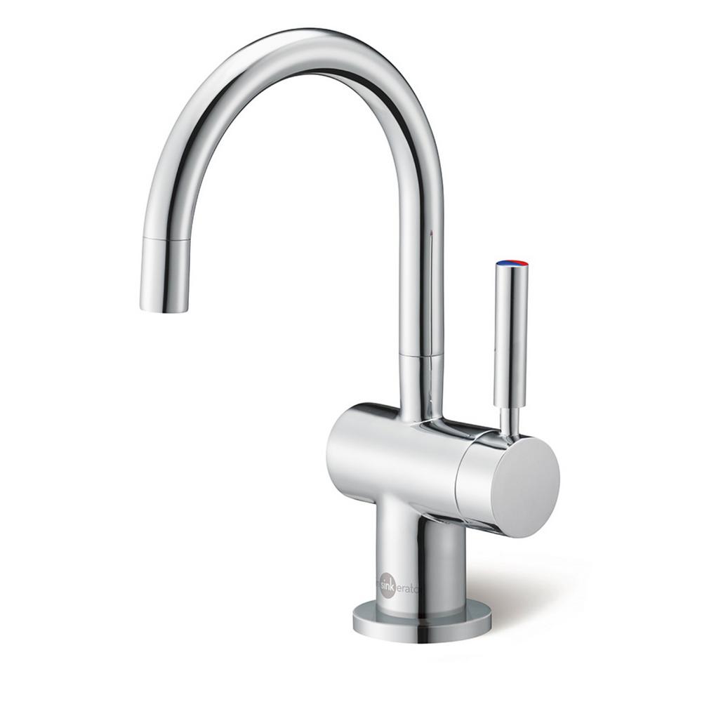 Insinkerator Indulge Modern Single Handle Instant Hot And Cold Water Dispenser Faucet In Chrome