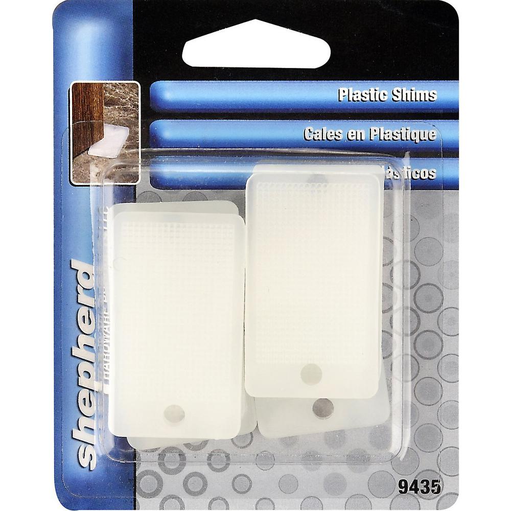 Shepherd Wedge It White Plastic Shims 6 Per Pack 9435 The Home Depot