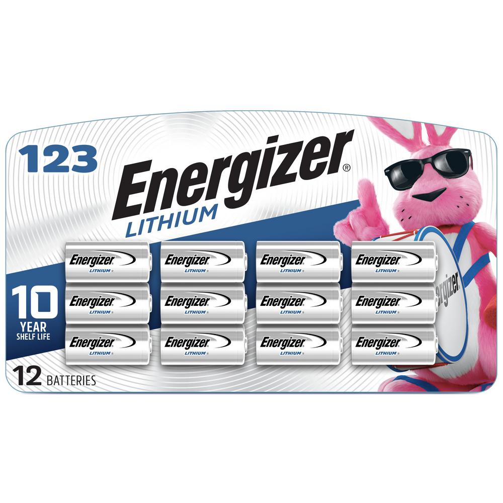 Energizer - 123 Lithium Batteries (12 Pack), 3V Photo Batteries