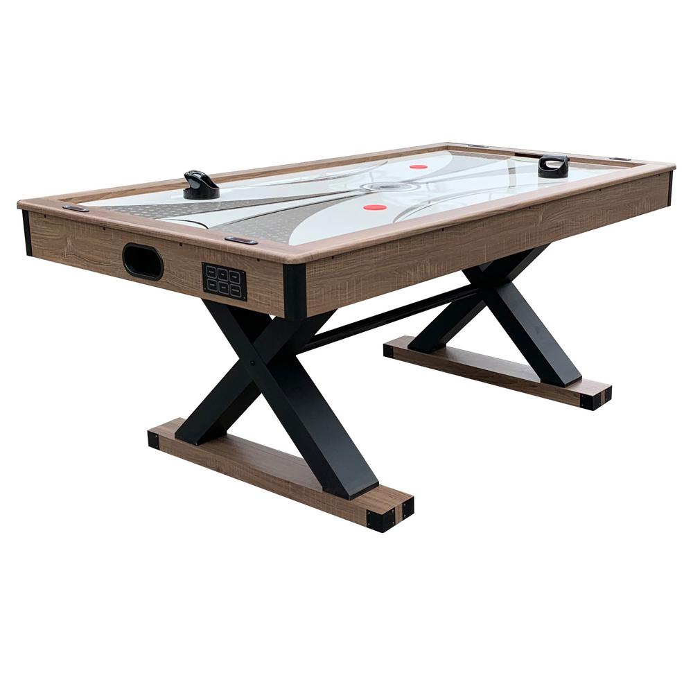 Hathaway 6 Ft Excalibur Air Hockey Table With Table Tennis Top