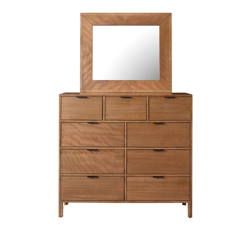Strategy 9 Drawer Jute Dresser With Mirror