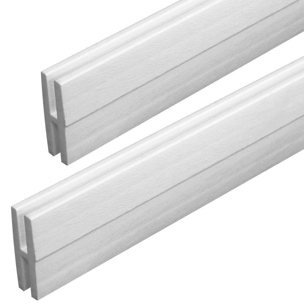 Yardgard 4 Ft H X 10 Ft W White Channel Lock Single Wall Privacy Slats Vinyl Fence Panel 330148swh The Home Depot