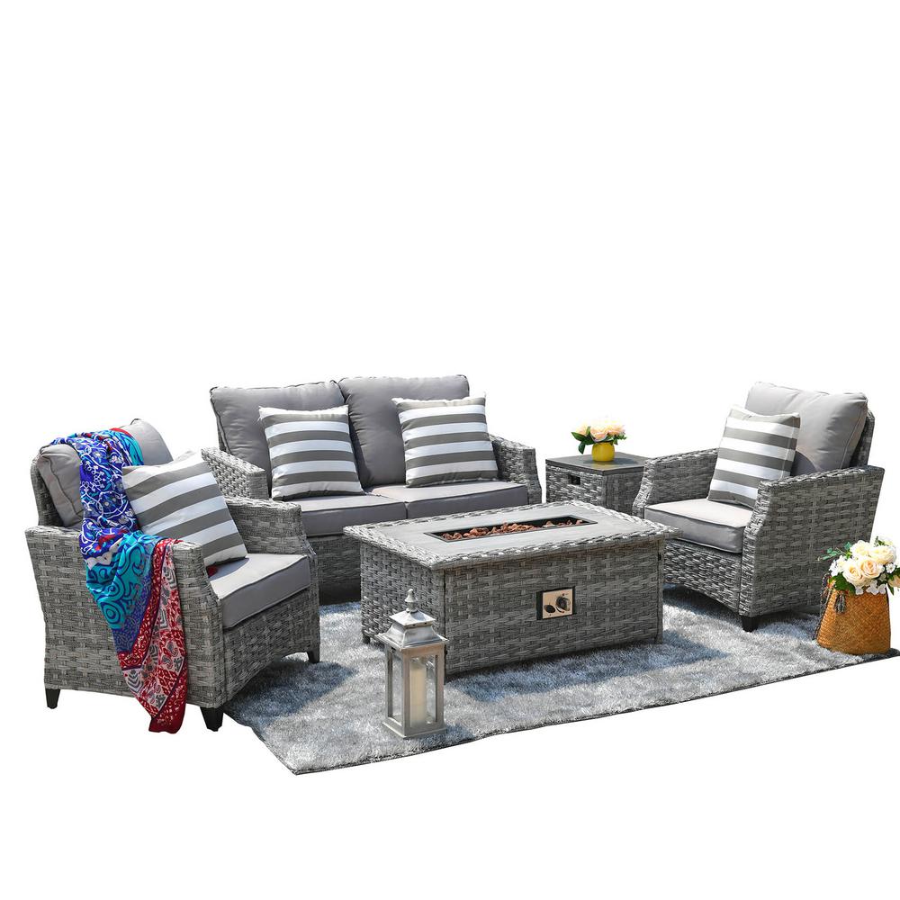 gas fire pit patio set