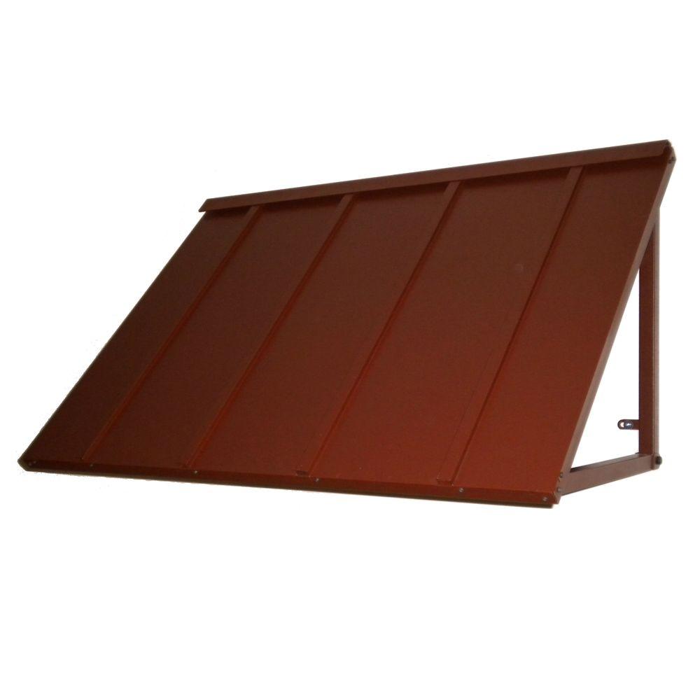 Beauty Mark 3 Ft Houstonian Metal Standing Seam Awning 24 In H X
