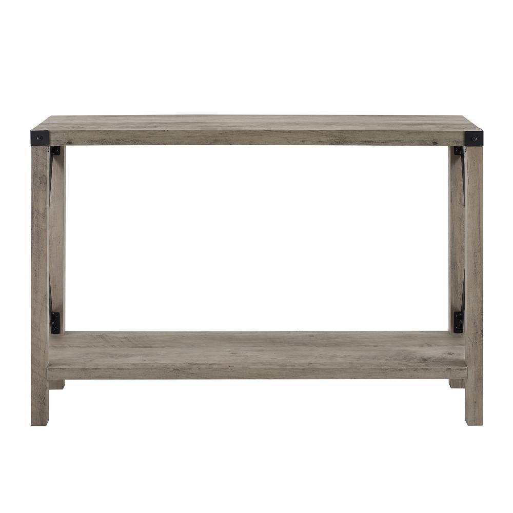 Walker Edison Furniture Company 46 In. Grey Wash Urban Industrial ...