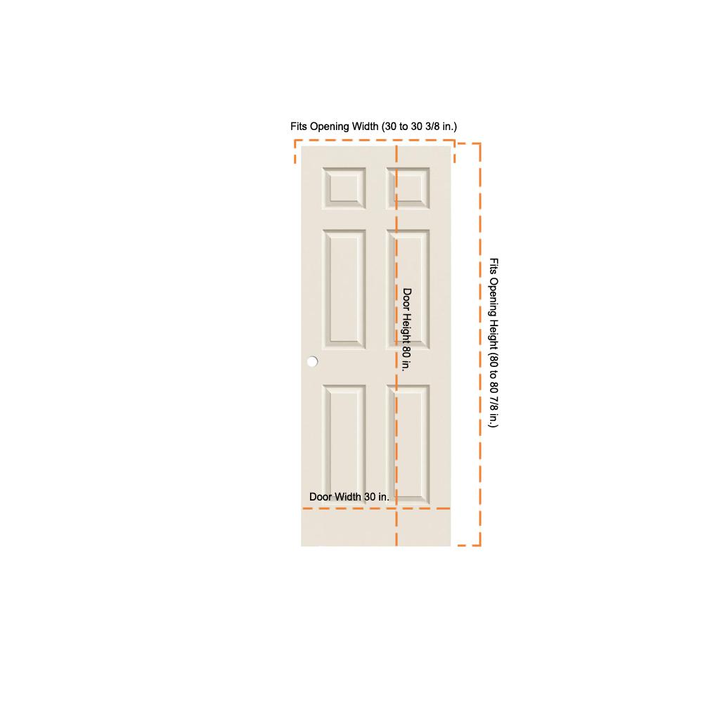 Jeld Wen 30 In X 80 In Colonist Primed Textured Molded Composite