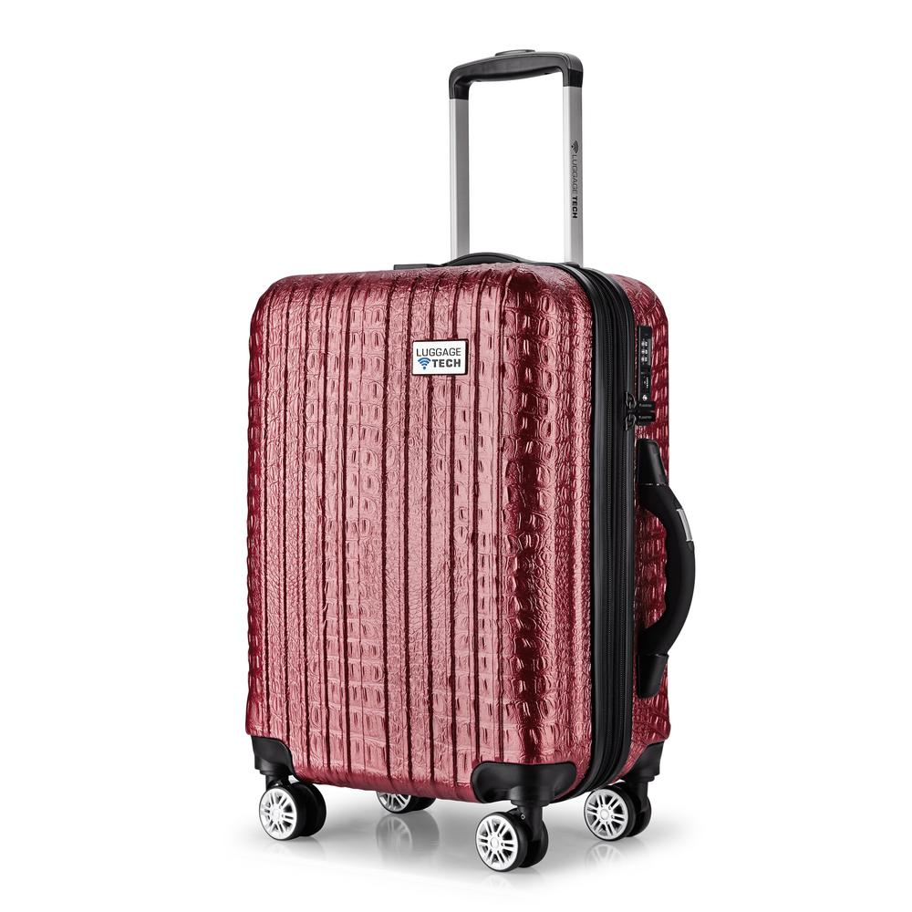 Unbranded Luggage Tech The Nile Collection 28 in. Smart Luggage Rose