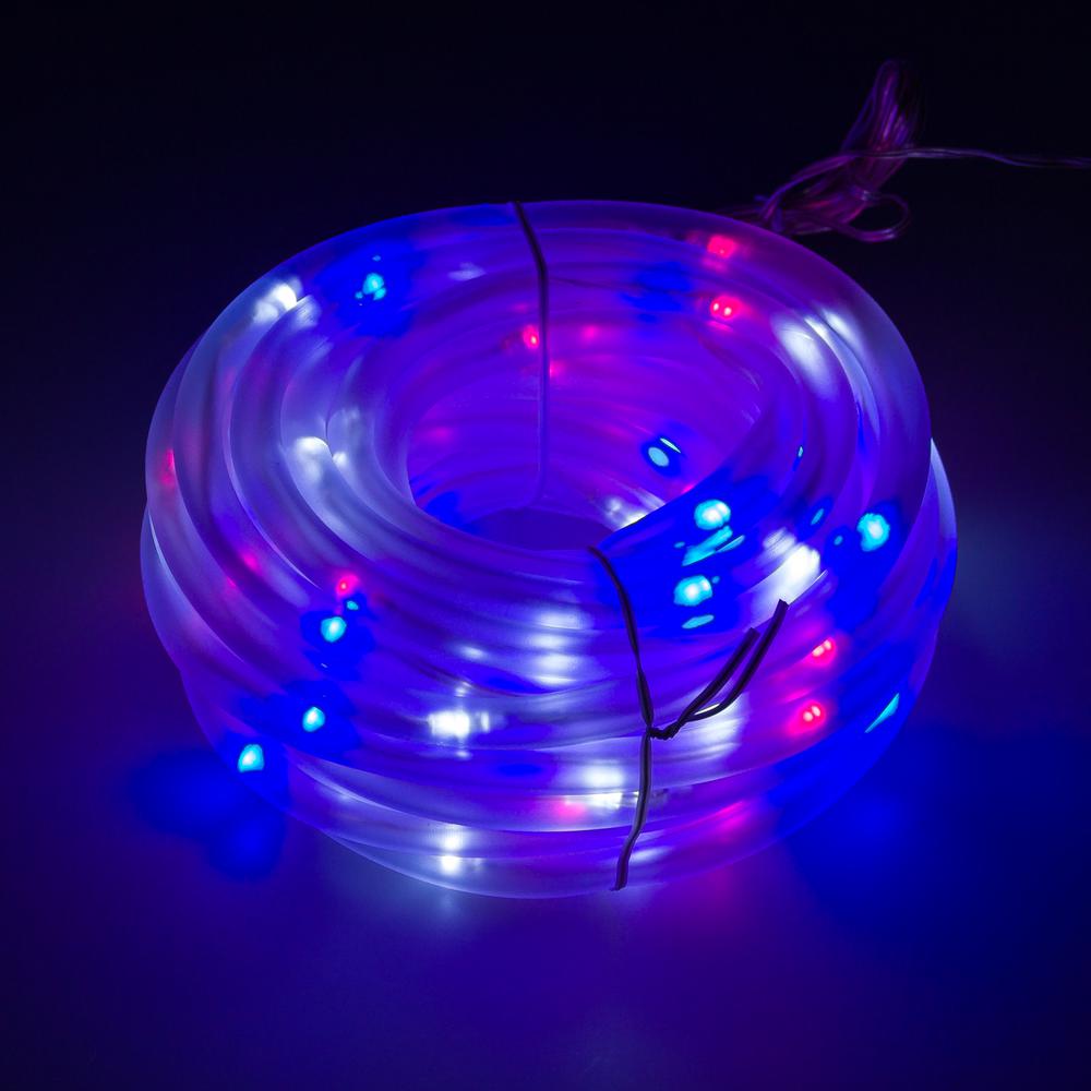 Greenlighting Rope And String Lights Solar Outdoor Lighting Solar Powered Integrated Led Red White Blue Rope