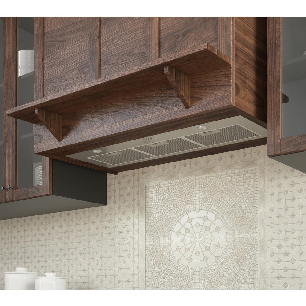 Ancona 36 in. 420 CFM Ducted BuiltIn Range Hood with Halogen in