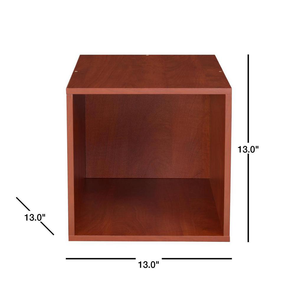 Niche 13 In H X 13 In W X 13 In D Cherry Wood 1 Cube Storage Organizer Pc1211wc The Home Depot