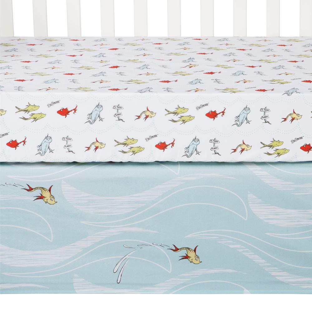 Sammy Lou By Trend Lab Dr Seuss One Fish Two Fish 4 Piece Crib